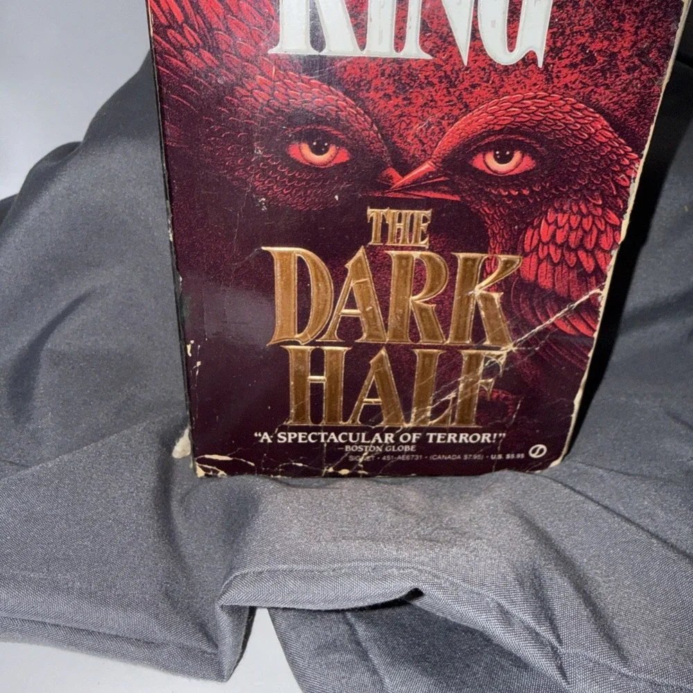 The Dark Half by Stephen King (1st Edition Signet Paperback, 1990)